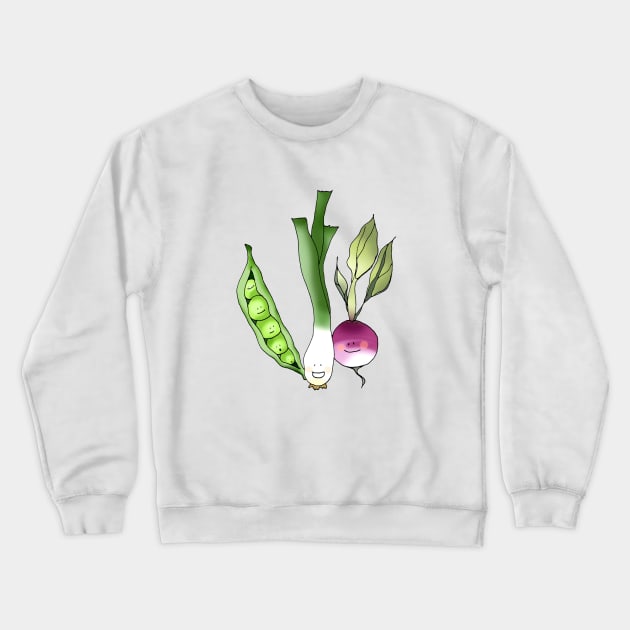 cute vegetables cartoon Crewneck Sweatshirt by cartoonygifts